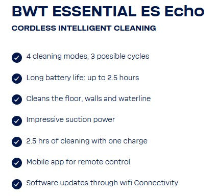 BWT ES Echo Cordless Robotic Pool Cleaner